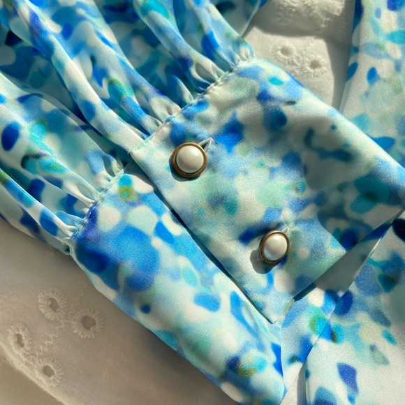 Zara Floral Long Sleeve Blouse (Size M) - Picture 2 of 5